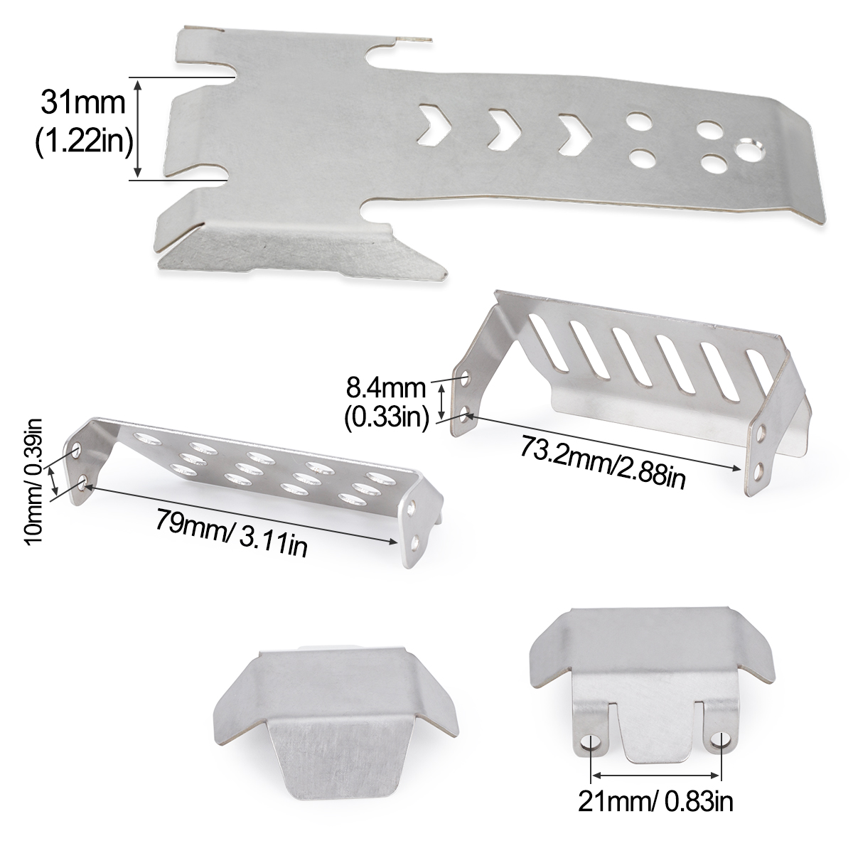 Stainless Steel Axle Protector - Rc Hobby Zone ulasan dan harga