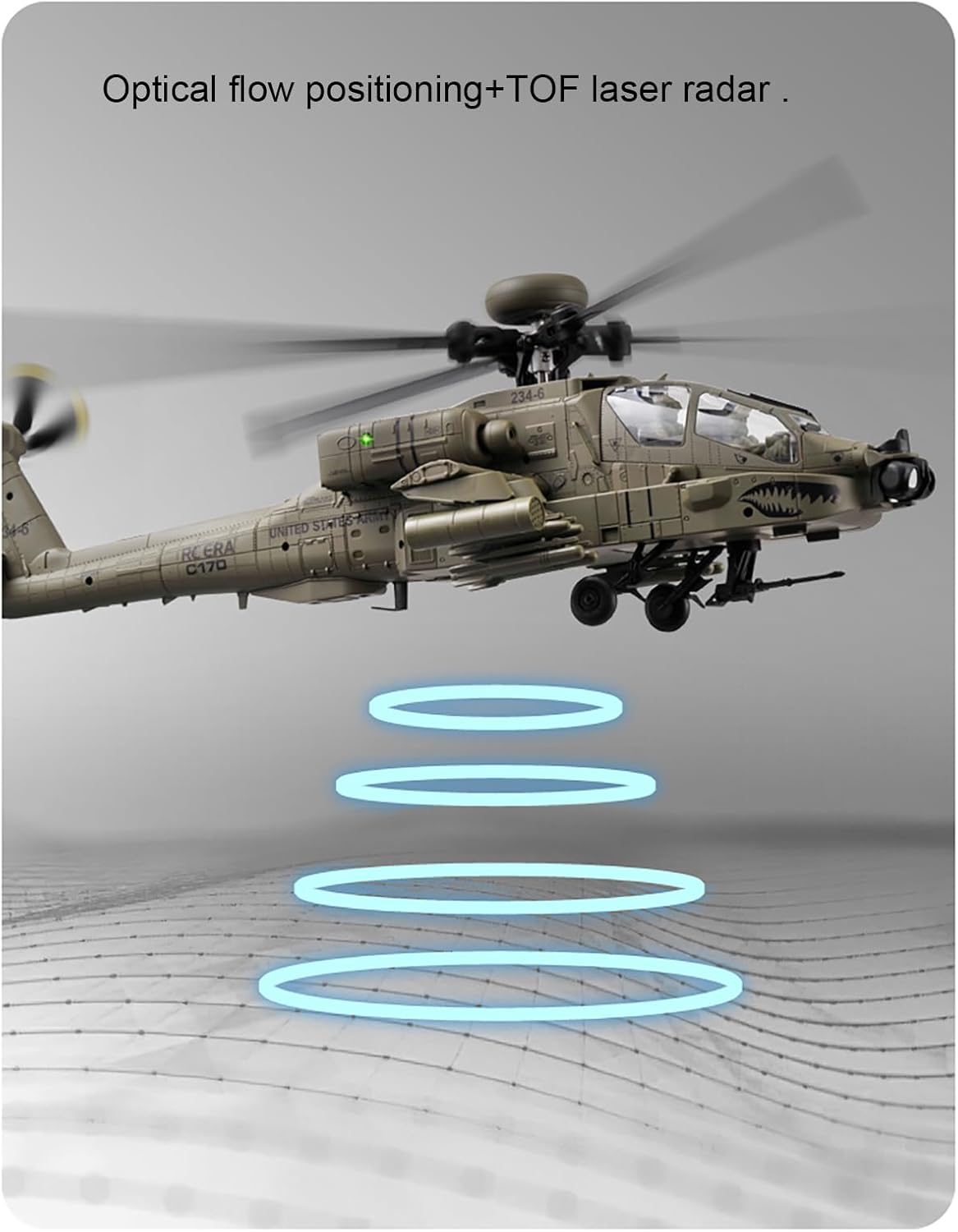 310MM 6CH C170 AH-64D Remote C - Rc Hobby Helicopter ulasan dan harga