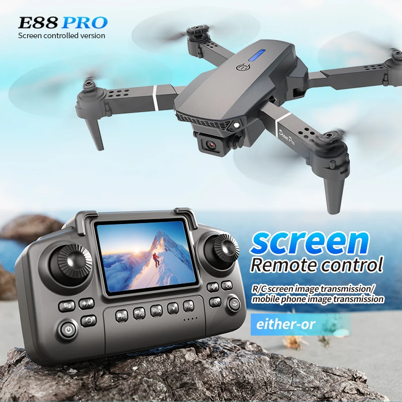 Professional E88 PRO Drone wit - Rc Hobby Helicopter ulasan dan harga