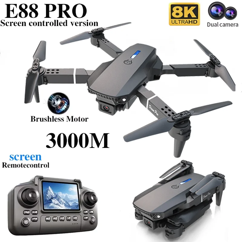 Professional E88 PRO Drone wit - Rc Hobby Helicopter ulasan dan harga