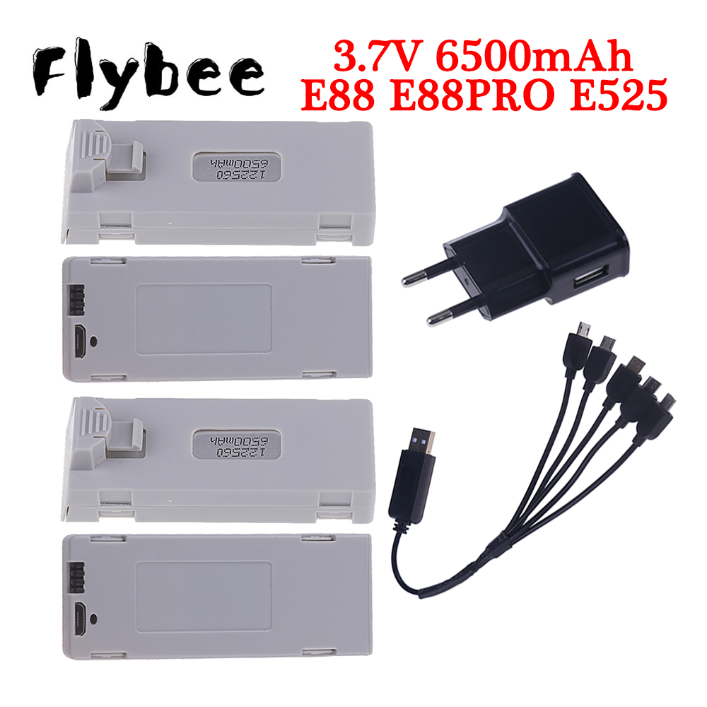 Original E88 Battery 3.7V 6500 - Hobby Rc Quadcopters & Multirotors ulasan dan harga