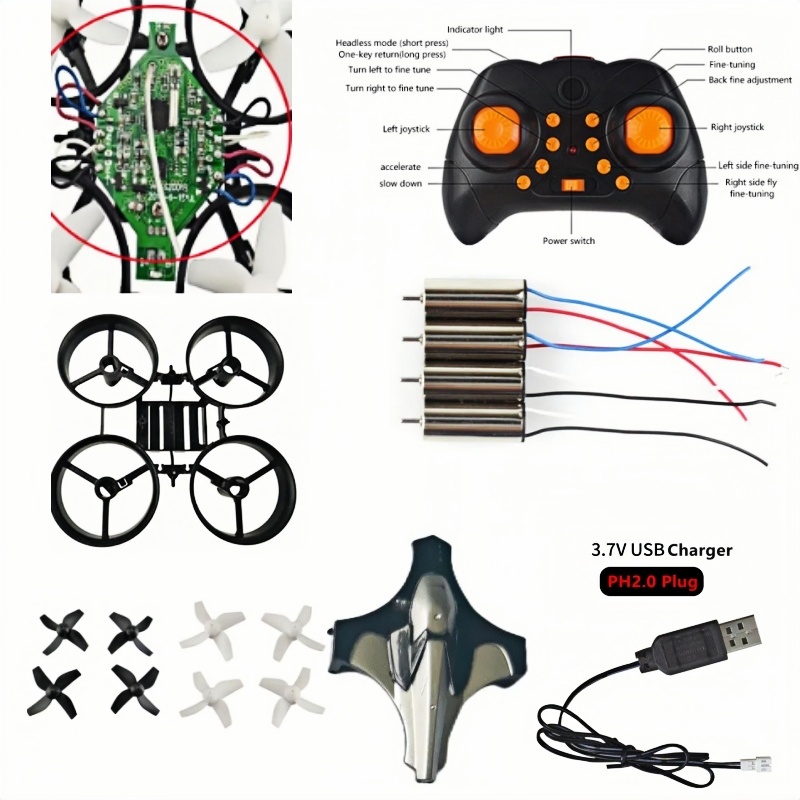 Complete DIY Drone Kit 2.4G 6A - Eachine Drone E010 ulasan dan harga