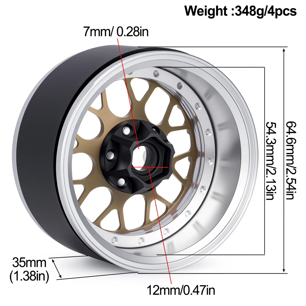 2.2 Inch Aluminum Beadlock Whe - Hobby Zone Rc ulasan dan harga