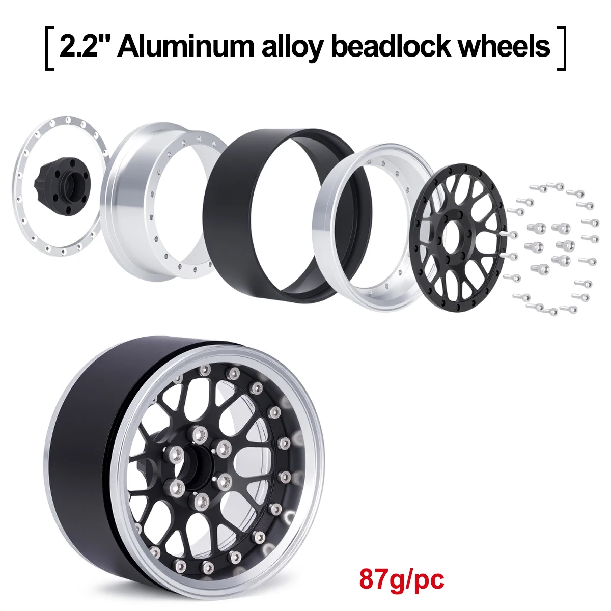 2.2 Inch Aluminum Beadlock Whe - Hobby Zone Rc ulasan dan harga