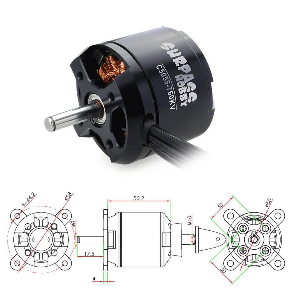 SURPASS HOBBY C5055 5055 570KV - Rc Hobby Helicopter ulasan dan harga