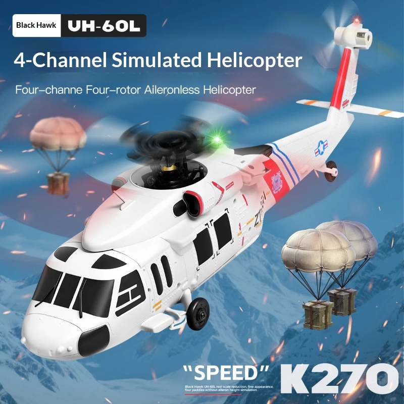 Wltoys K270 Black Hawk Uh 60l  - Rc Hobby Helicopter ulasan dan harga